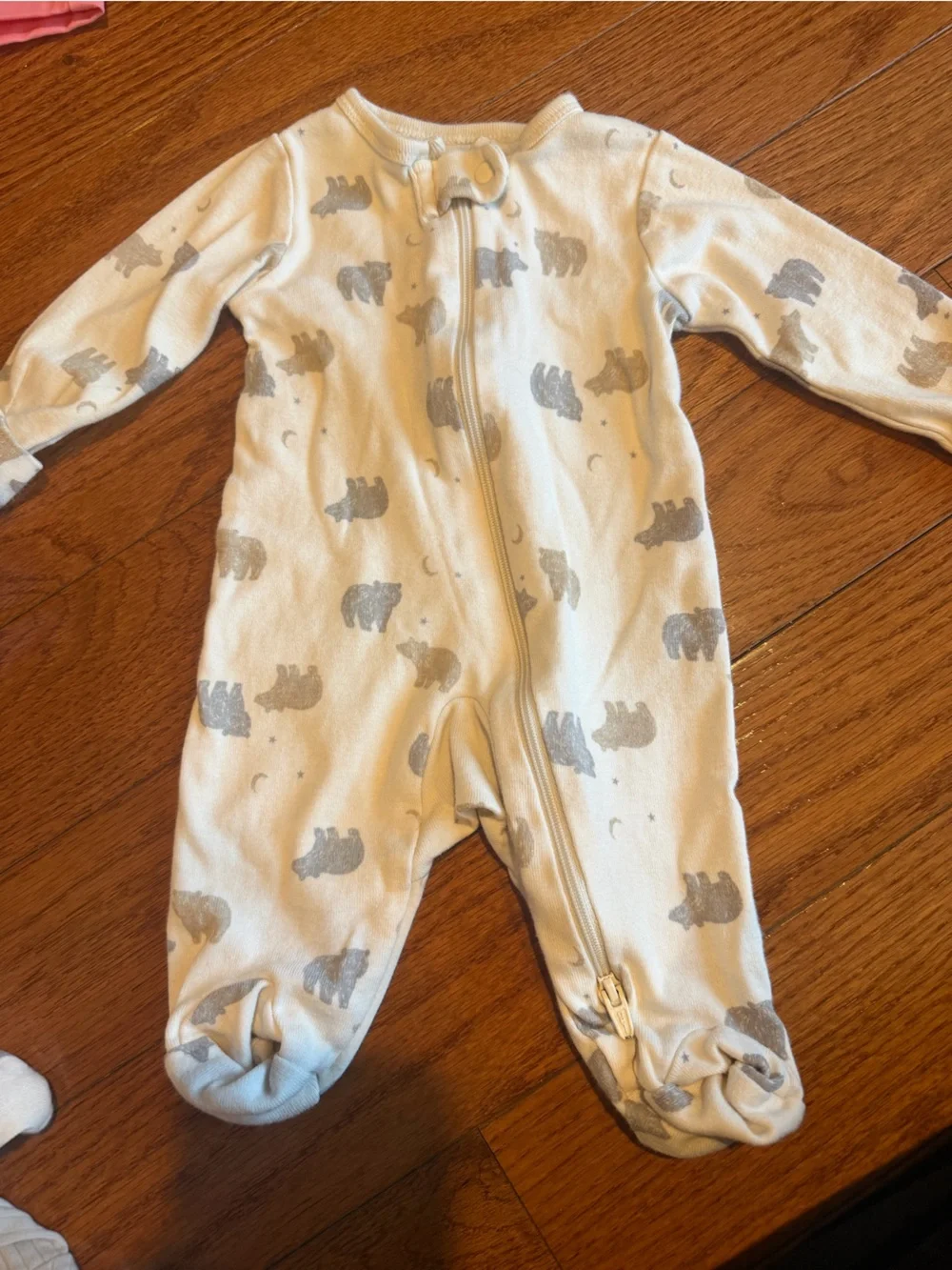Baby Blue and Gray onesie and pajamas bundle of 8 pieces.  newborn size